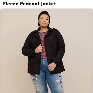 Torrid fleece peacoat